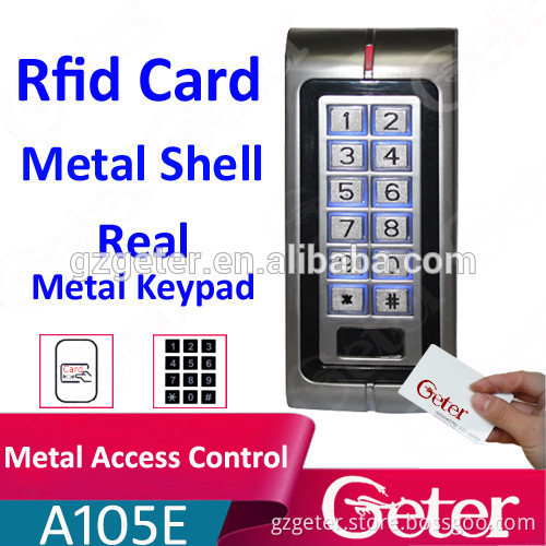 125khz Rfid Card reader with metal keypad